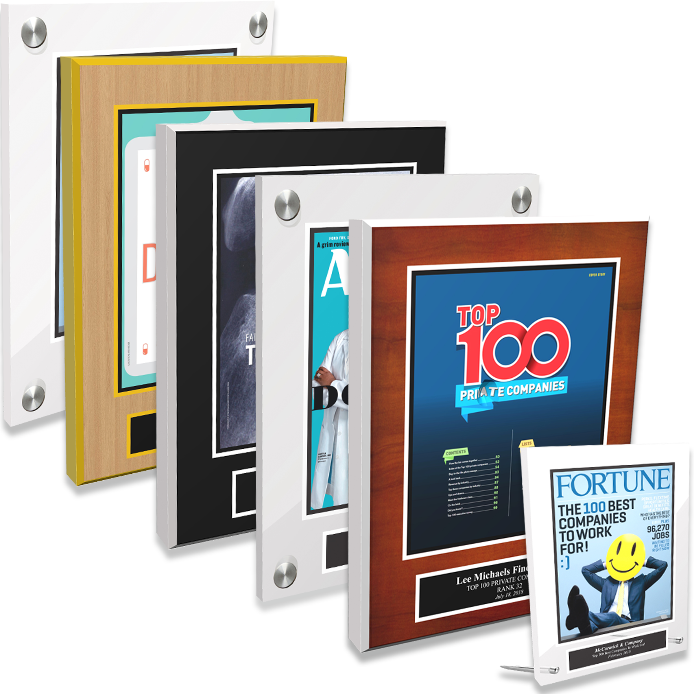 Forty Under 40 Single-Page Article Plaques