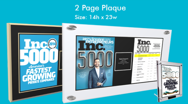 Inc. 500 & 5000 | Newspaper And Magazine Plaques