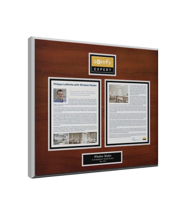 George Rebecca wood plaque Mahogany two pages window modes 060425 silver