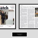 Karla Fugle Acrylic Clear plaque two pages silver 121125