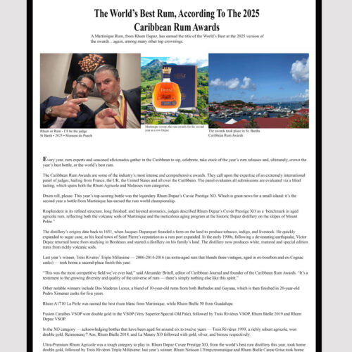 Chelsey Kaniewski Acrylic plaque clear one page x3 The World Best Rum