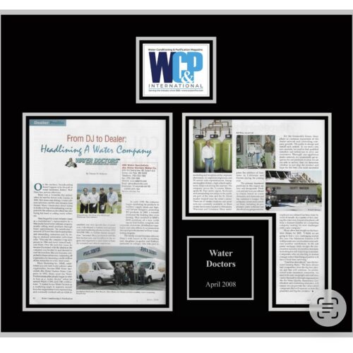 Deborah Stadtler wood plaque black two pages water doctors silver