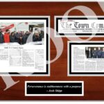 Mark Van Weelden wood plaque two pages Mello trash station silver