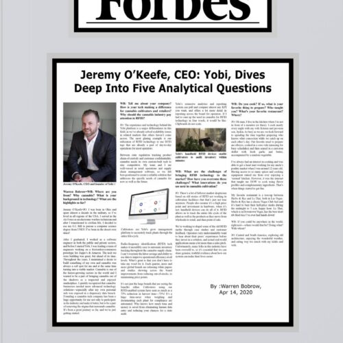 Kristen O’Keefe Acrylic clear plaque one page silver Forbes 033026