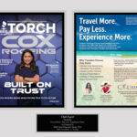 John White plaque Acrylic clear two pages Torch Magazine spring 2026 silver