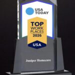 Phil Isner Juniper Homecare desktop custom plaques x5 Best places to work 040226
